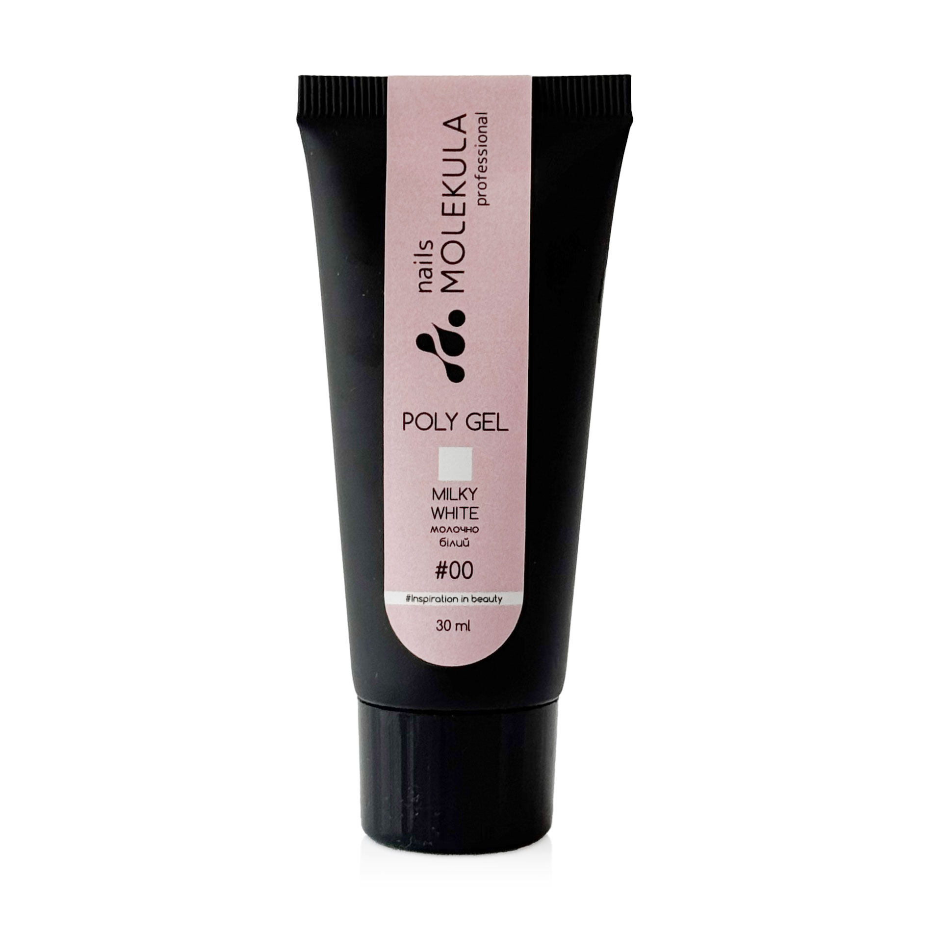 Полігель для нігтів Nails Molekula Professional Poly Gel 00 Milky White, 30 мл